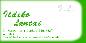 ildiko lantai business card